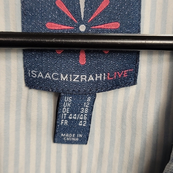 Isaac MizrahiBlue  Women's TRUE DENIM Jean Jacket with Patch Pockets Size 8 - Picture 5 of 9